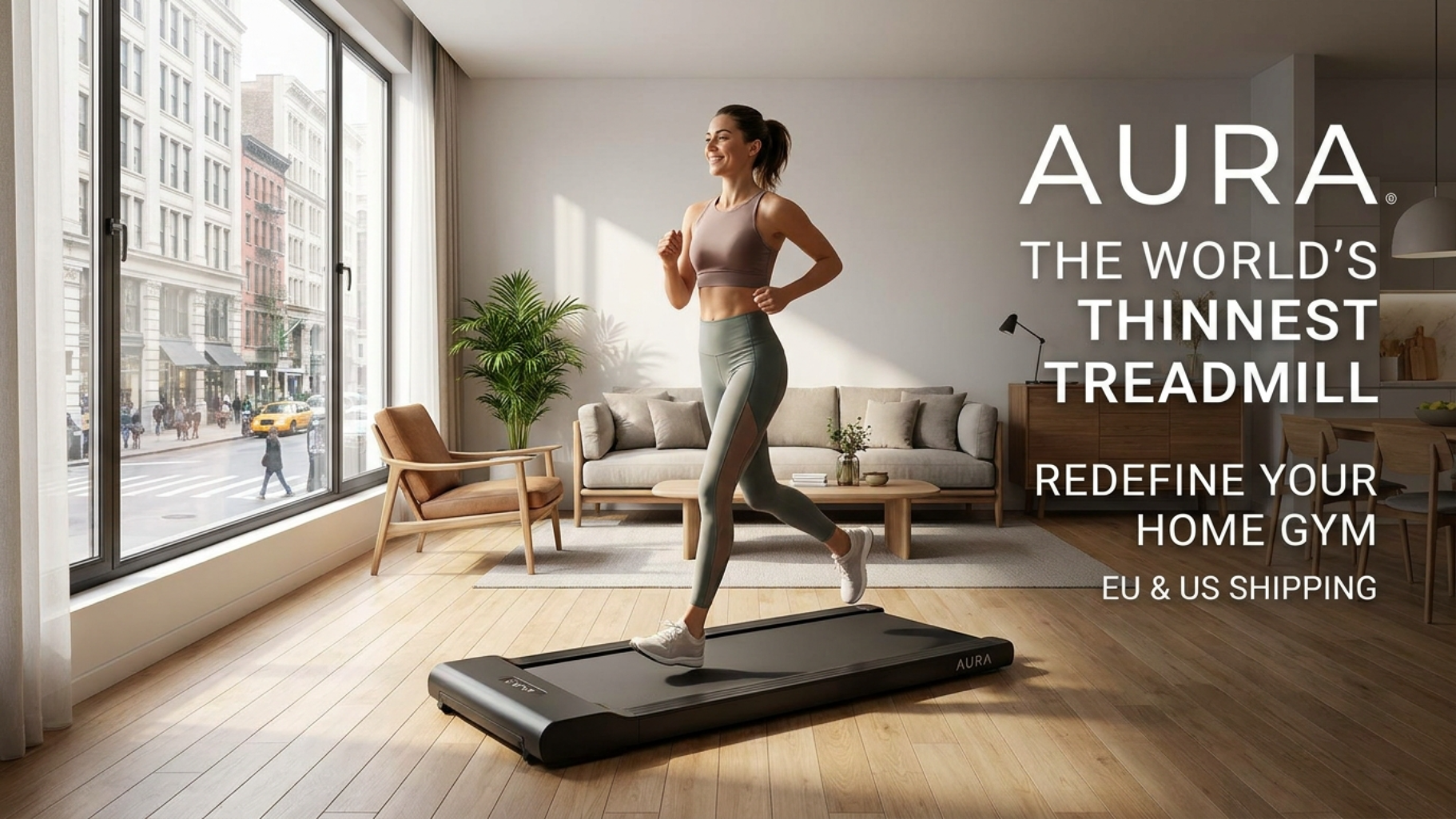 Foldable Silent Flat Treadmill, Portable Indoor Running Machine, Adjustable Speed Cardio Trainer for Weight Loss & Daily Fitness