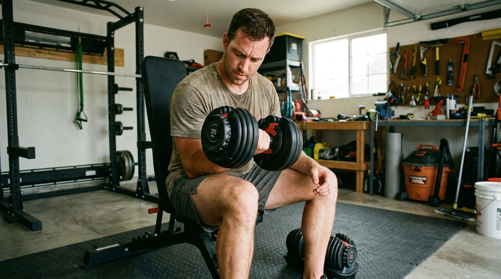 Portable Adjustable Dumbbells, Quick Lock Weight Dumbbells, Foldable Compact Fitness Gear for Indoor & Outdoor Exercise